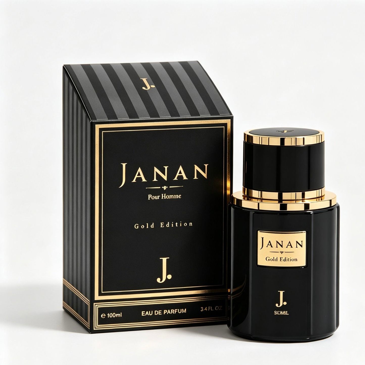 J. Janan Gold Edition Eau de Parfum 200ml – Fresh Woody Long-Lasting Perfume