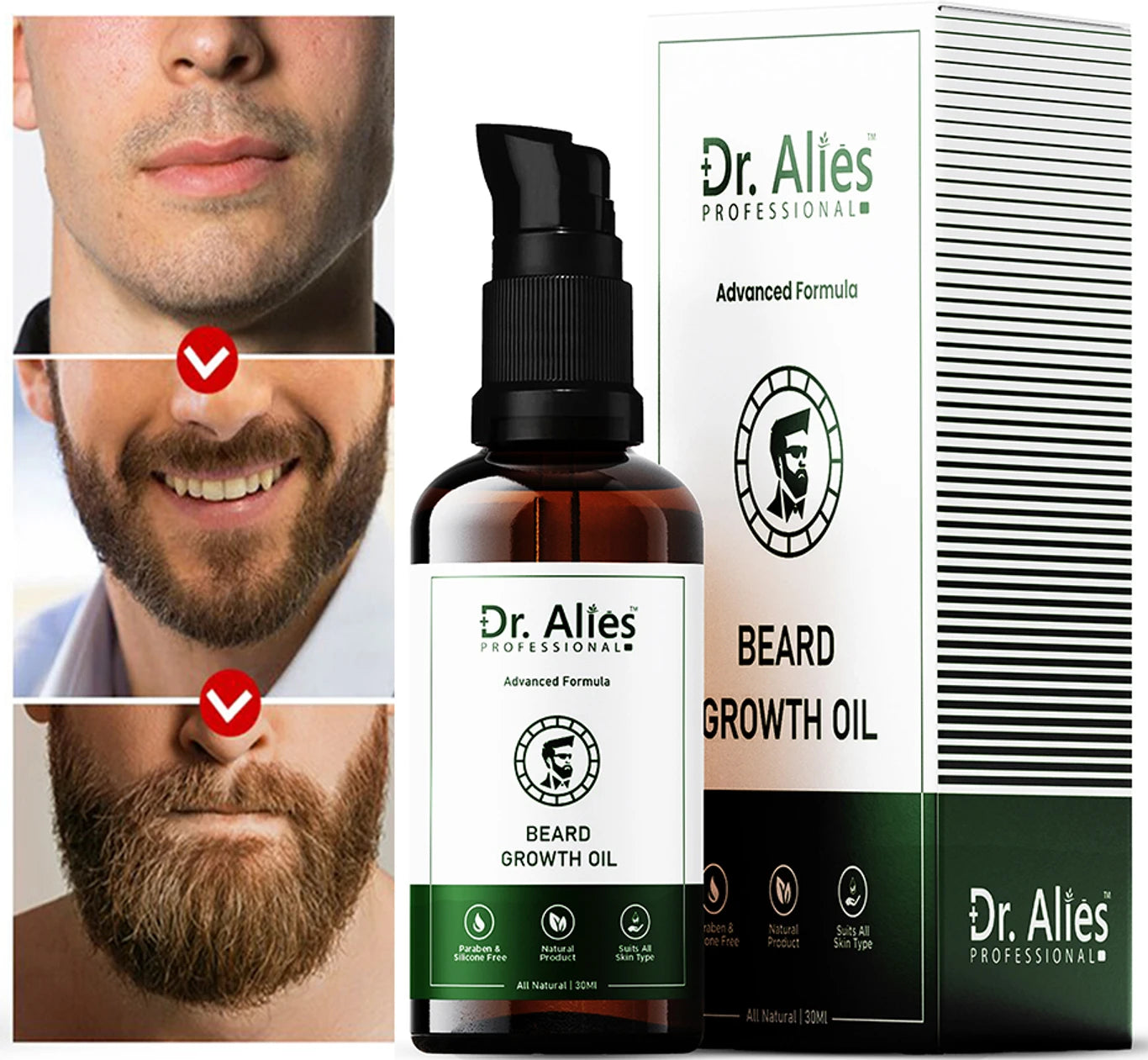Dr. Alies Professional Advanced Beard Growth Oil for Men