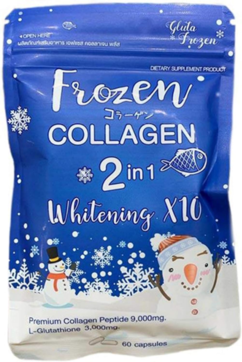 Glowsy skin Frozen Collagen Whitening Capsules. 100% natural and herbal!