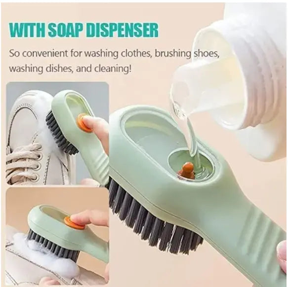 Soap Dispensing Cleaning Brush with Handle - Buy 1 Get 1 Free