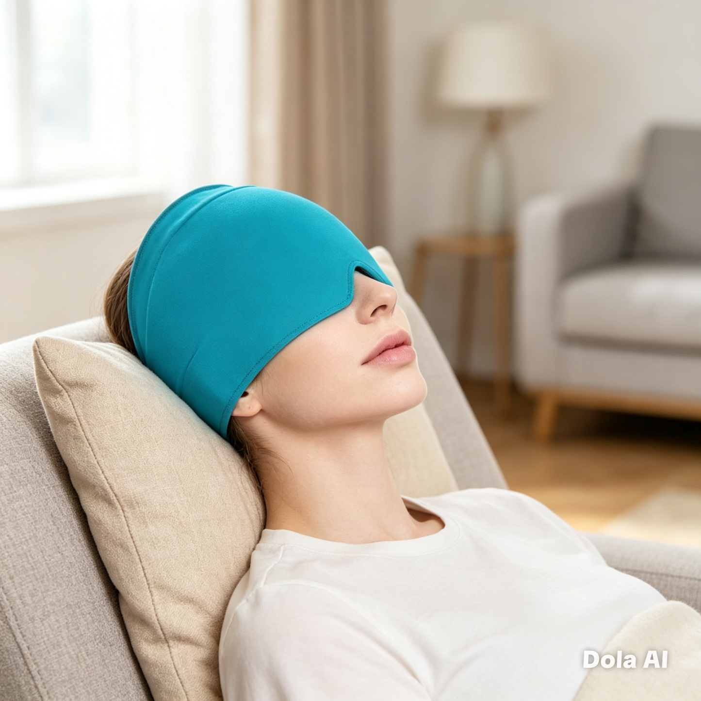 Migraine Relief Cap – Cold & Hot Therapy Headache Ice Cap for Migraines, Sinus Pain & Puffy Eyes