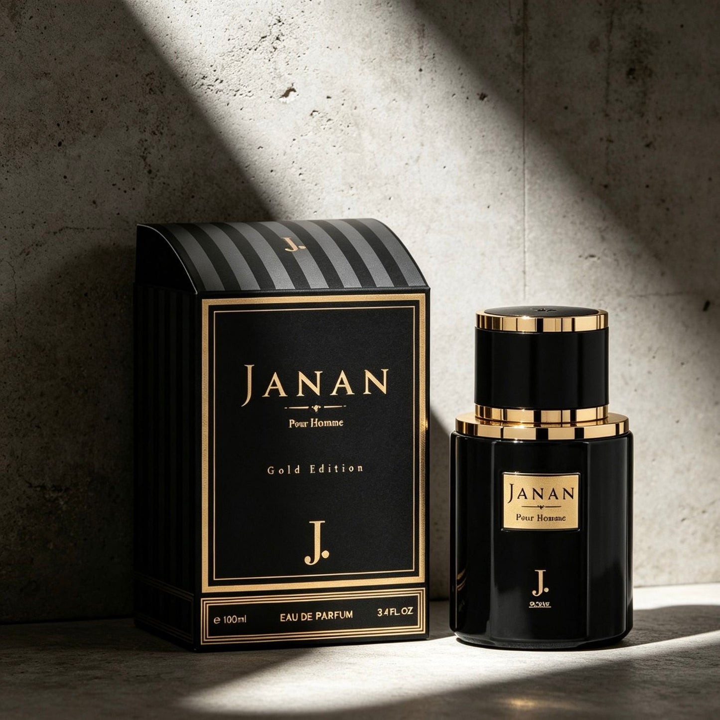 J. Janan Gold Edition Eau de Parfum 200ml – Fresh Woody Long-Lasting Perfume