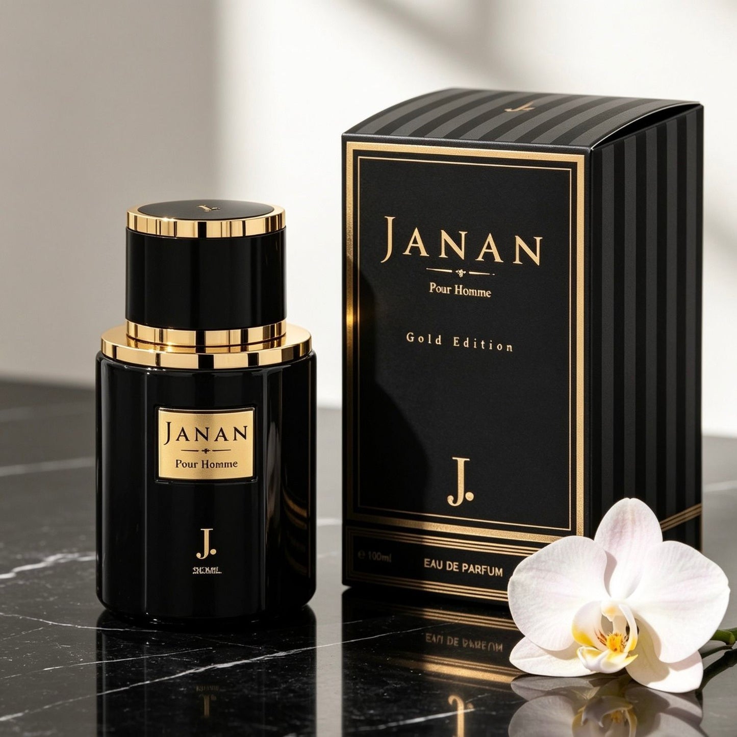 J. Janan Gold Edition Eau de Parfum 200ml – Fresh Woody Long-Lasting Perfume