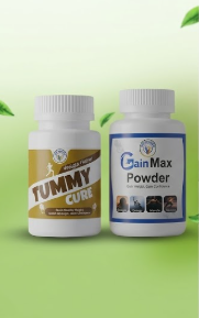 Gain Max Powder + Tummy Care Herbal Supplement | Weight Gain & Digestive Support